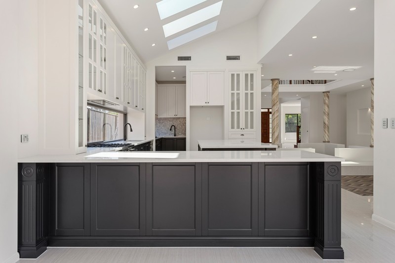 Kitchen With Skylights Above