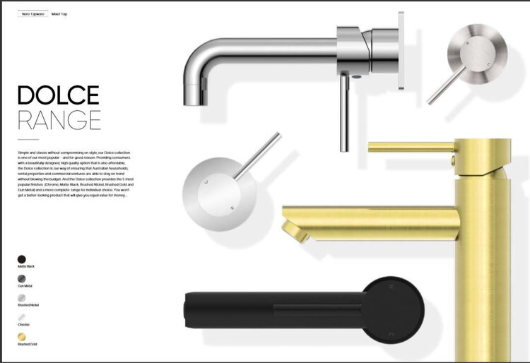 Dolce Range - Bathroom Taps 