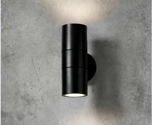 Two External Wall Lights - Black or White